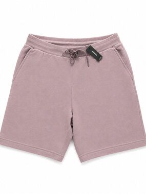 Express Men’s French Terry Drawstring Shorts – Dusty Mauve/Pink – Size M – NWT